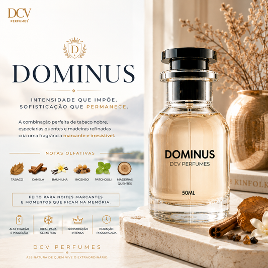 Perfume Dominus Masculino - Eau de Parfum Amadeirado Especiado 50ml