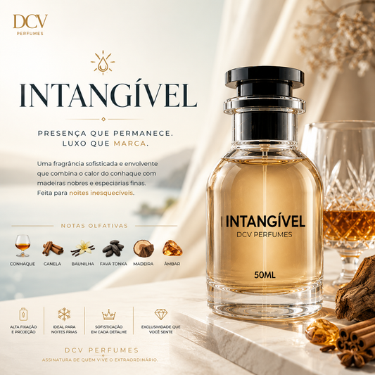 Perfume Intangível – Eau de Parfum Gourmand Ambarado 50ml