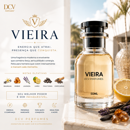 Perfume Vieira Masculino - Eau de Parfum Amadeirado Oriental 50ml